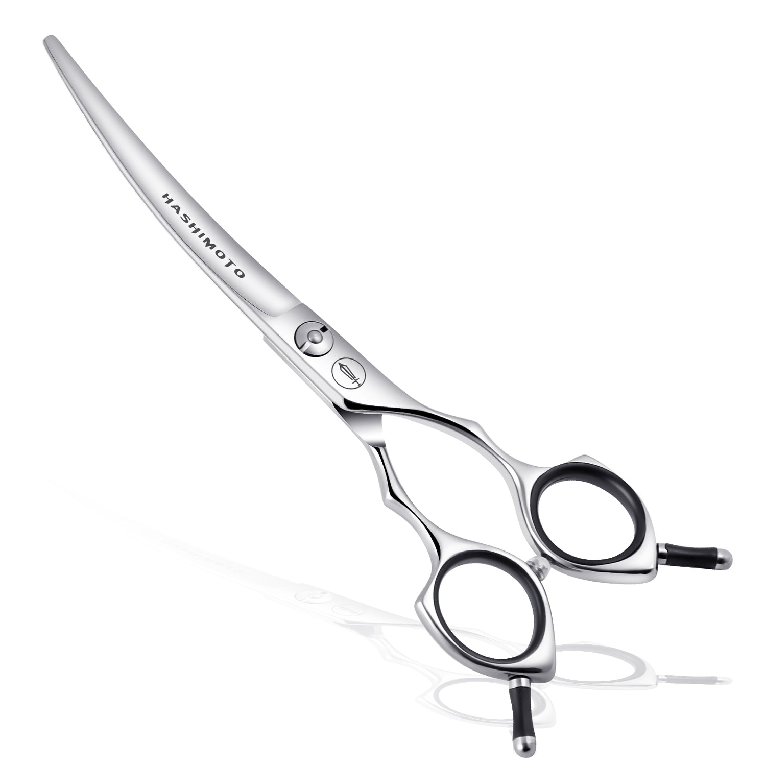 Curved cutting scissors